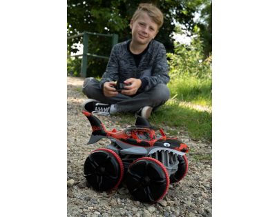 HM Studio RC obojživelné auto žralok červený