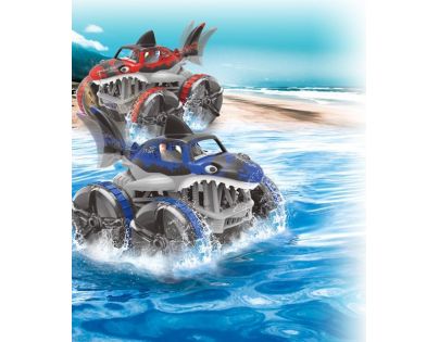 HM Studio RC obojživelné auto žralok červený