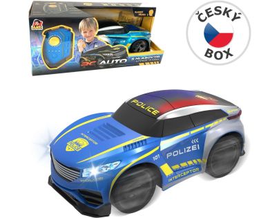 RC policajné auto s vysielačkou