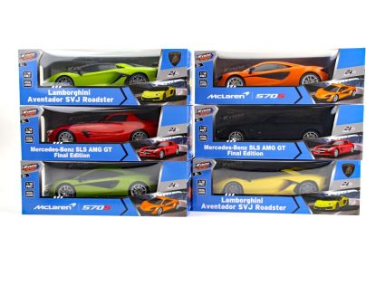 RC závodné auto 1:16 Mercedes-Benz červené