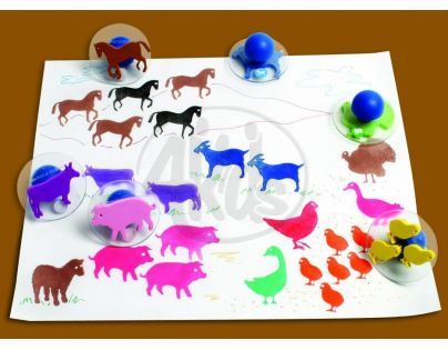 Ready2Learn CE6739 - Velká razítka - Zvířátka na farmě