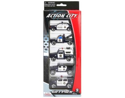 Realtoy Sada autíček Policie 5ks