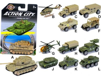 Realtoy Vojenská technika na blistru Tank zelený