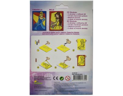 Red Castle Pieskovanie obrázkov Disney princess 2 v 1