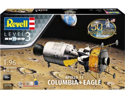 Revell Gift-Set 03700 Apollo 11 Columbia & Eagle 50 Years Moon Landing 1:96