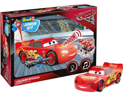 Revell Junior Kit auto Cars 3 Blesk McQueen svetelné a zvukové efekty 1:20