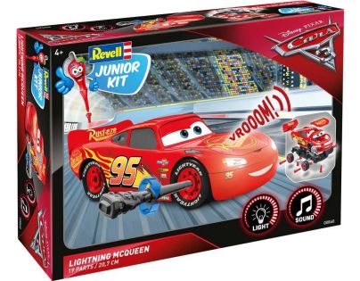 Revell Junior Kit auto Cars 3 Blesk McQueen svetelné a zvukové efekty 1:20