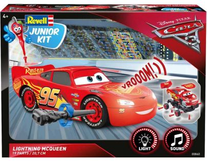 Revell Junior Kit auto Cars 3 Blesk McQueen svetelné a zvukové efekty 1:20