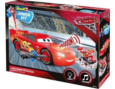 Revell Junior Kit auto Cars 3 Blesk McQueen svetelné a zvukové efekty 1:20