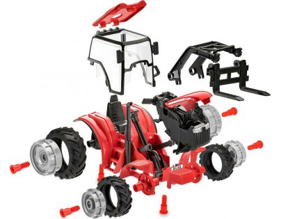 Revell Junior Kit traktor s figúrkou 1 : 20 červený