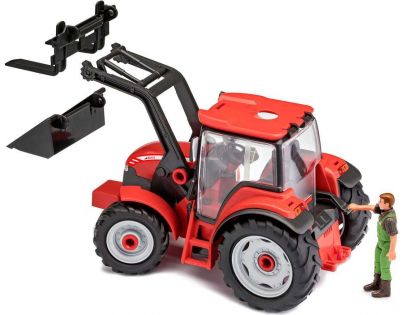 Revell Junior Kit traktor s figúrkou 1 : 20 červený
