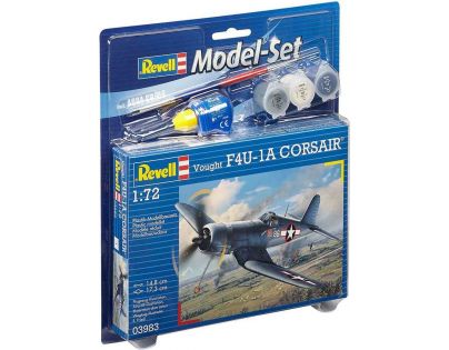 Revell ModelSet lietadlo 63983 Vought F4U-1A Corsair 1 : 72