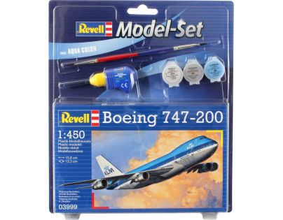 Revell ModelSet lietadlo Boeing 747-200 1 : 450