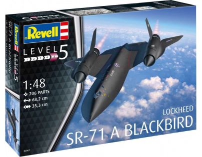 Revell Plastic ModelKit lietadlo Lockheed SR-71 A Blackbird 1 : 48