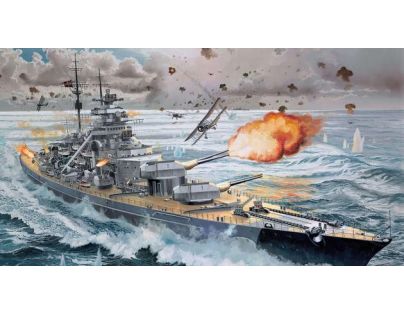 Revell Plastic ModelKit loď Battleship Bismarck 1: 350