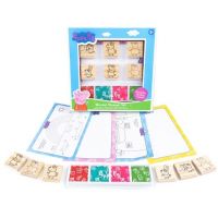 RMS Drevená sada pečiatok Prasiatko Peppa