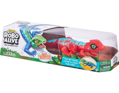 Zuru Robo Alive Jašterica Červeno modrá - Poškodený obal