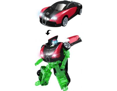 Robocarz 2 v 1 Závodní auto 1:32 2 A černo-červené