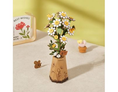 RoboTime 3D drevená skladačka Harmanček