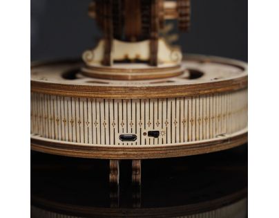 RoboTime 3D Drevené mechanické puzzle Svietiaci glóbus