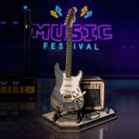 RoboTime drevené 3D puzzle Elektrická gitara 6