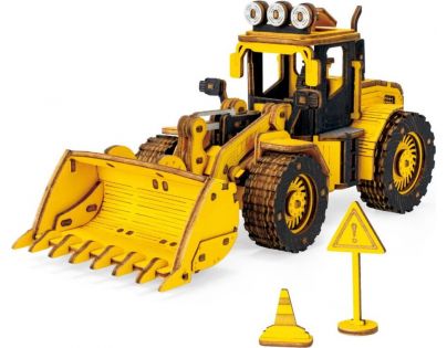 RoboTime drevené 3D puzzle Nakladač
