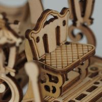 RoboTime drevené 3D puzzle Rozprávkový kočiar 5