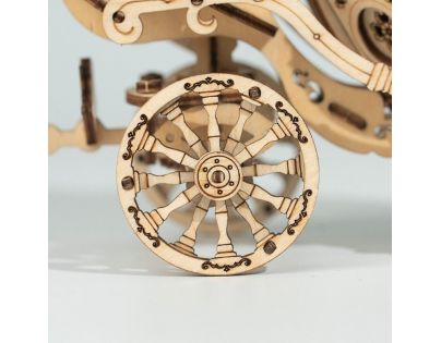 RoboTime drevené 3D puzzle Rozprávkový kočiar