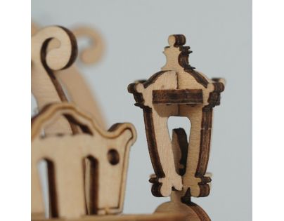 RoboTime drevené 3D puzzle Rozprávkový kočiar