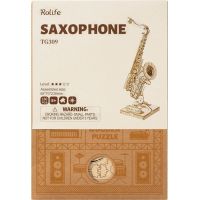 RoboTime drevené 3D puzzle Saxofón 6