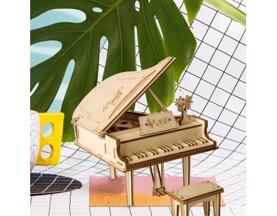 RoboTime drevené 3D puzzle Veľké piano