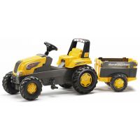 Rolly Toys Šliapací traktor Rolly Junior s Farm vlečkou žltý Rolly Toys Šliapací traktor Rolly Junior s Farm vlečkou žltý