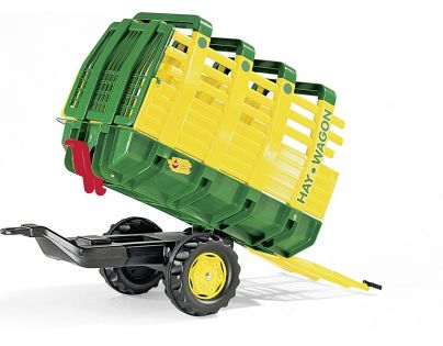 Rolly Toys Vlečka na seno za traktor jednoosá Hay Wagon Zelenožltá