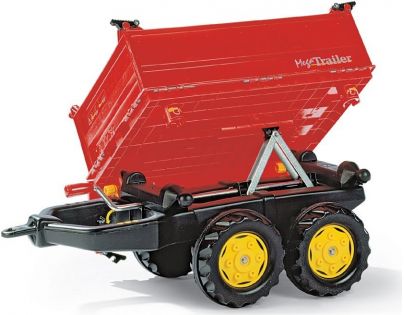 Rolly Toys Vlečka s šnekovým vyklápaním do 3 stran 2osá červená 123