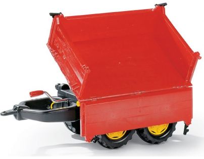 Rolly Toys Vlečka s šnekovým vyklápaním do 3 stran 2osá červená 123