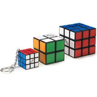 Spin Master Rubikova kocka sada trio 4 x 4, 3 x 3 a 2 x 2 prívesok - Poškodený obal
