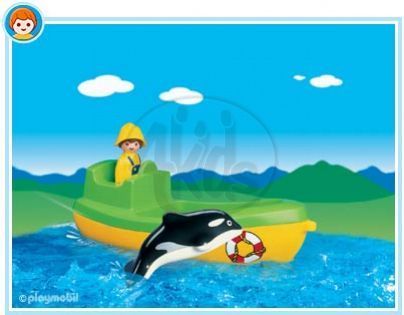Playmobil 6739 - Rybářská loď s velrybou