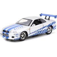 Rýchlo a zbesilo Twin Pack 2006 Mitsubishi Lancer Evo IX + Brianov 2002 Nissan Skyline GTR R34, 1:32 Wave 6