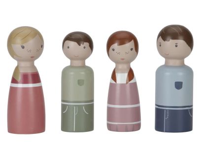 Sada drevených bábik Family Rosa