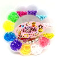 Sada gumičiek a korálikov 365 ks na výrobu náramkov Loom Band