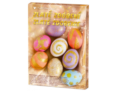 Sada k dekorovanie vajíčok - zlaté zdobenie