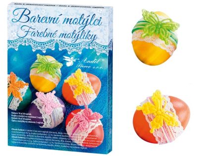 Sada k dekorovanie vajíčok - farební motýle