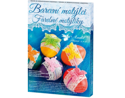 Sada k dekorovanie vajíčok - farební motýle