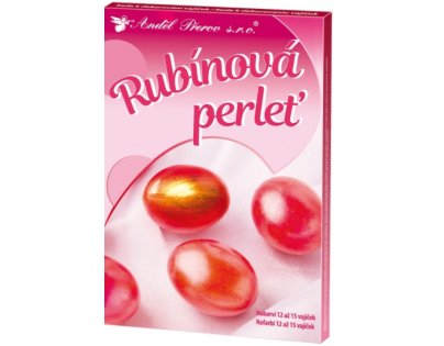 Sada k dekorovanie vajíčok - rubínová perleť