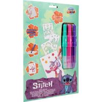 Sada maľovania s fúkacími fixkami Stitch A4
