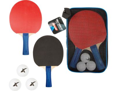 Súprava na stolný tenis 2 rakety 26cm + 3 loptičky v puzdre
