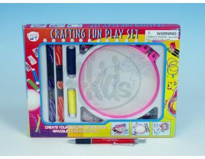 Sada vyšívání s korálky v krabičce