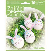 Anděl Sada na dekorovanie vajíčok 4 ks Zajačikovia