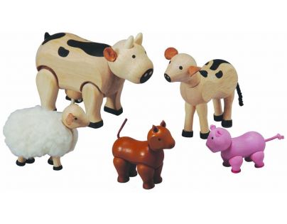 PlanToys Sada zvieratiek k farme 6 dielov