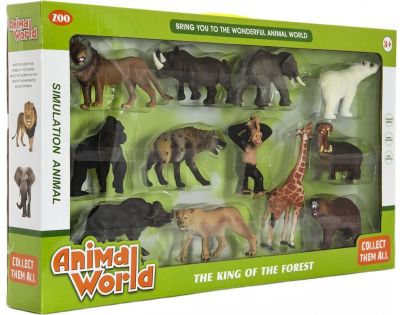 Sada zvířátek safari ZOO 12ks